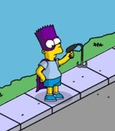 Bartman testing gadgets.