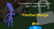 Panther Marge's unlock screen.