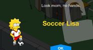 Soccer Lisa's unlock screen.