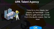 UPA Talent Agency notification.