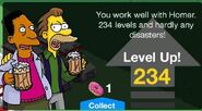 One of Carl's random level up messages with Lenny