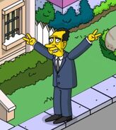 Richard Nixon waving to the people.