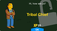 Tribal Chief's unlock screen.