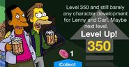 One of Carl's random level up messages with Lenny