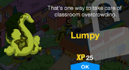 Lumpy's unlock screen.
