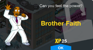 Brother Faith's unlock screen.