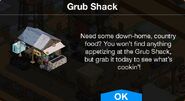 Grub Shack notification