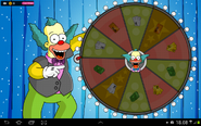 The Holiday Wheel with no Spin Tokens and all of the Holiday Wheel Prizes collected.