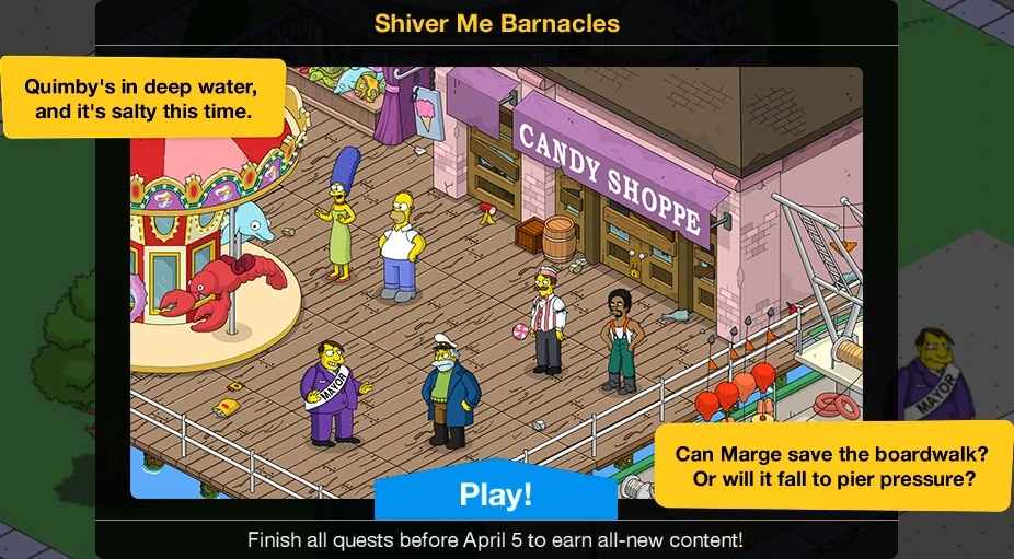 Shiver Me Barnacles 2023 Event | The Simpsons: Tapped Out Wiki | Fandom