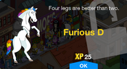 Furious D's unlock screen.