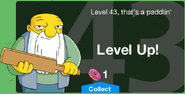 Jasper's first level up message.