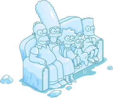 Sculpture Simpsons 'Couch Reverse Size' – Collection Dessin Animé, Occasion