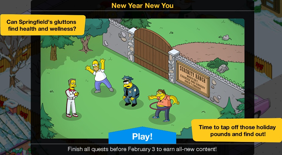 Tapped Out Simpsons Christmas 2021