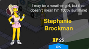 Stephanie Brockman's unlock screen.