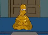 Buddha Homer in the show.
