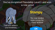 Friendship Level 5 prize