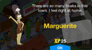 Marguerite's unlock screen.