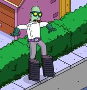 Dr. Colossus activating Colosso-Boots.