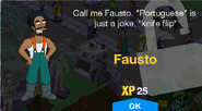 Fausto's unlock screen.