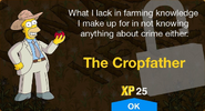The Cropfather's unlock screen.