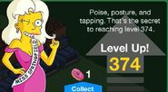 One of Miss Springfield's random level up messages.