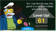 One of the Sea Captain's random level up Messages