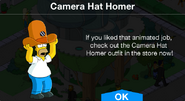 Camera Hat Homer Notification