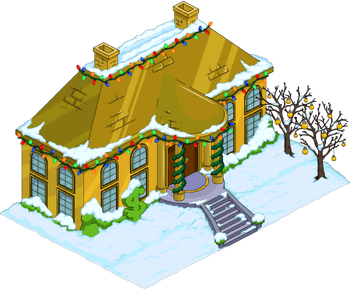 Christmas Mansion of Solid Gold Snow Menu