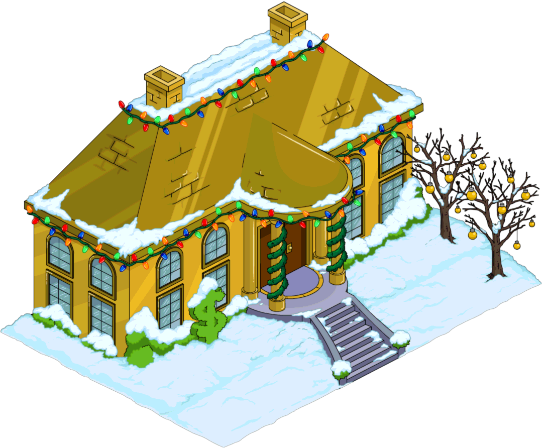 Christmas Mansion of Solid Gold The Simpsons Tapped Out Wiki Fandom