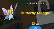 Butterfly Maggie's unlock screen.