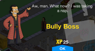 Bully Boss's unlock screen.