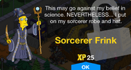 Sorcerer Frink’s unlock screen.