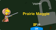 Prairie Maggie's unlock screen.