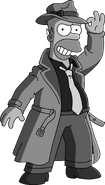 Noir Homer's unlock artwork.