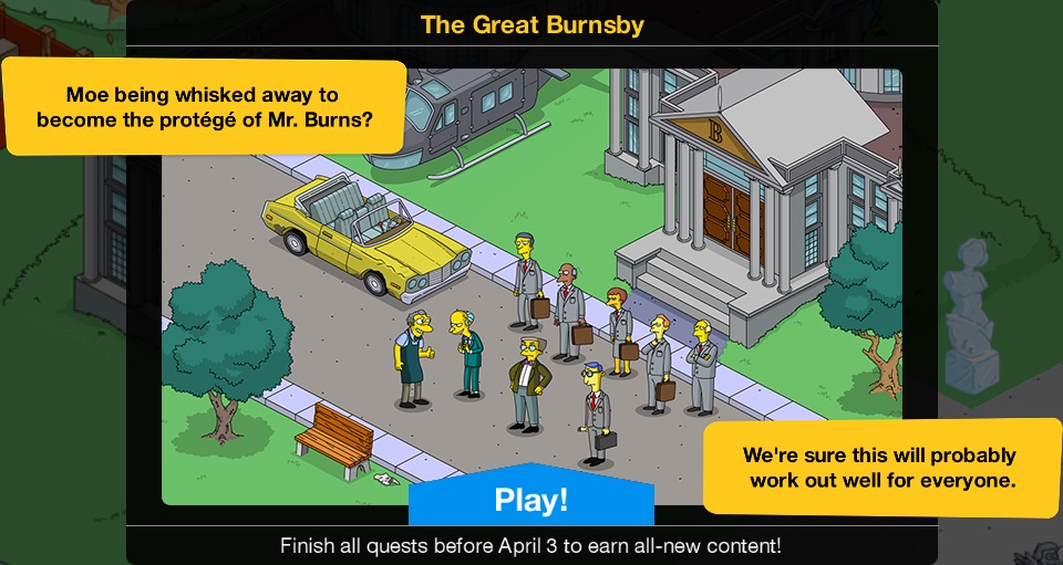 CategoryThe Great Burnsby 2024 Event The Simpsons Tapped Out Wiki