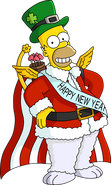 Holiday Homer's unlock artwork.