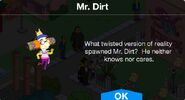 Mr. Dirt notification.