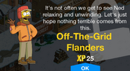 Off-The-Grid Flanders' unlock screen.