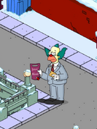 Krusty the Christian Having Communion.