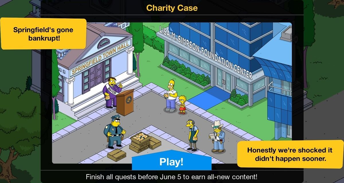 Charity Case 2024 Event The Simpsons Tapped Out Wiki Fandom