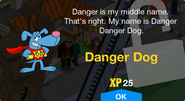 Danger Dog's unlock screen.