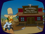 Sideshow Bob's clever plan as dressing up as Wes Doobner to try to kill the simpsons