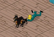 Mr. Burns walking the hounds.