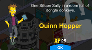 Quinn Hopper's unlock message.