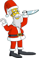 Santa Sideshow Bob's unlock artwork.