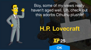 H.P. Lovecraft's unlock screen