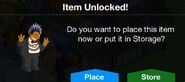 Prize unlock screen.