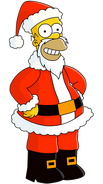 Santa Homer's unlock artwork.