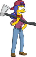 Lumberjill Marge's unlock artwork.