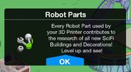 Robot Parts Message